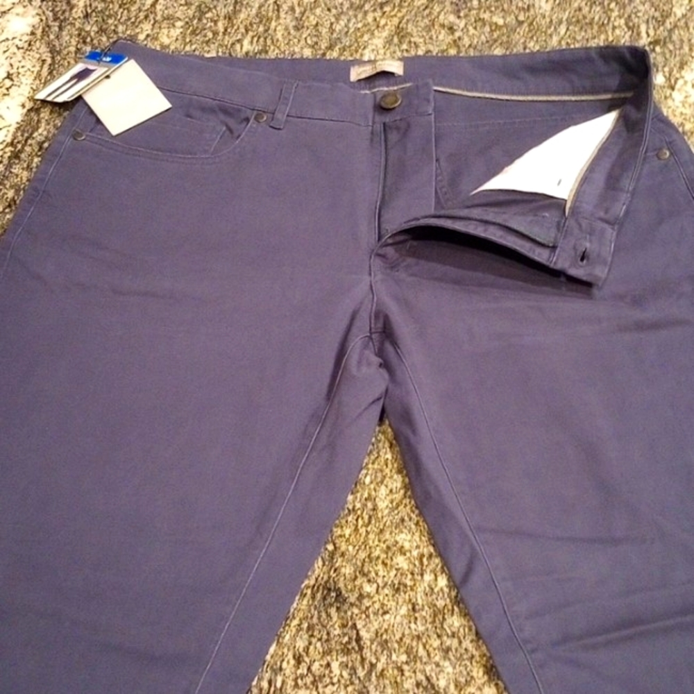 NWT Hickey Freeman 36 x 30 blue/gray Chino pants